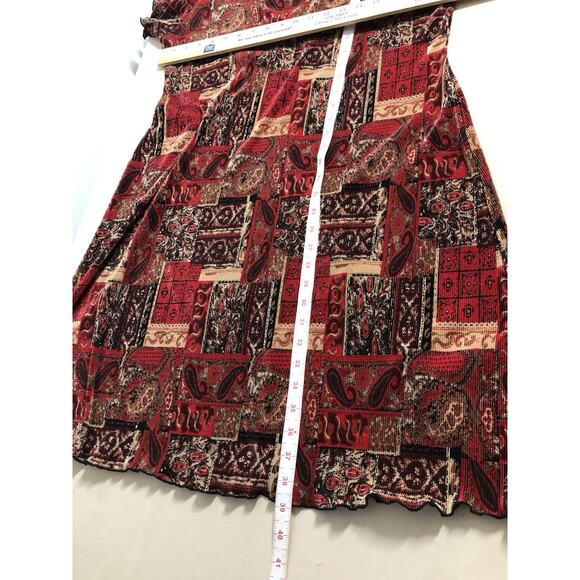 Connected Apparel Dress 14 Cap Sleeve Boho Vacation Clueless Preppy Pullover - Picture 8 of 8